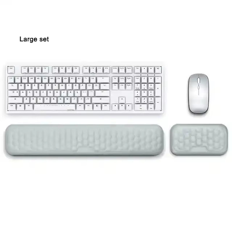 Keyboard Wrist Rest Memory Foam Keyboard Mouse Wrist Rest Ergonomic Design Wrist Pad for Computer Keyboard Laptop Wrist