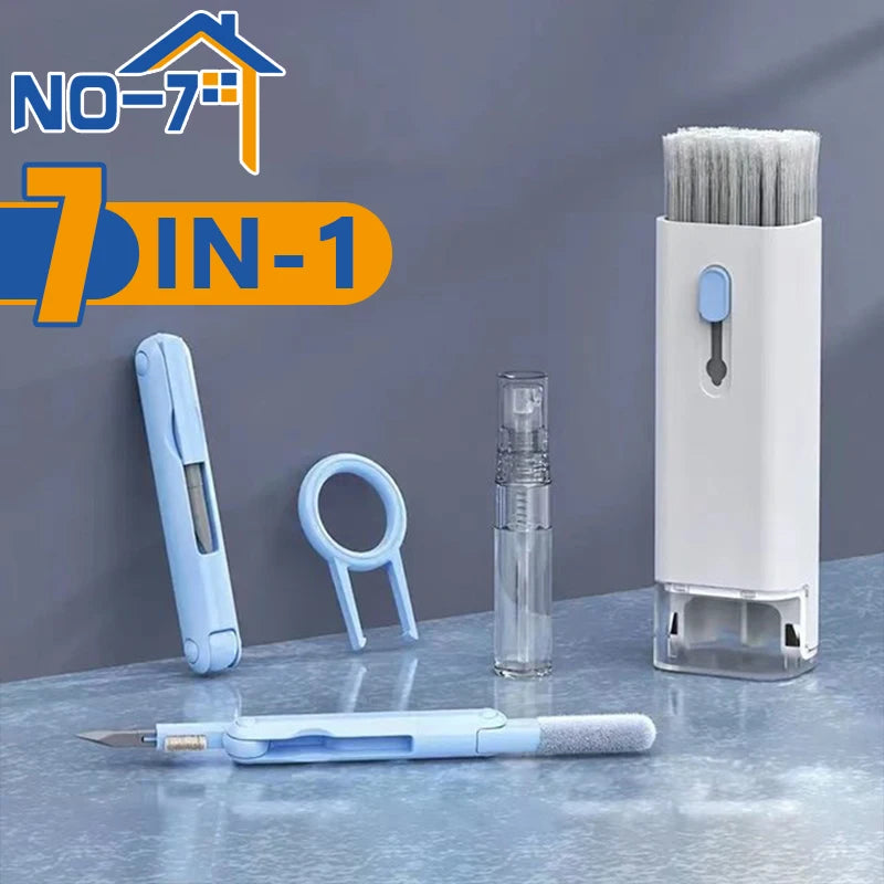 7-In-1 Cleaning Kit for Keyboard Earphone Screen Cleaner Brush, Household Cleaning Tools for Airpods Phone Keycaps Cleaning Kit