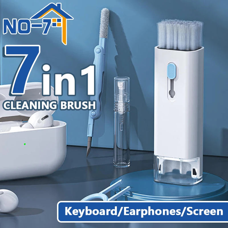 7-In-1 Cleaning Kit for Keyboard Earphone Screen Cleaner Brush, Household Cleaning Tools for Airpods Phone Keycaps Cleaning Kit