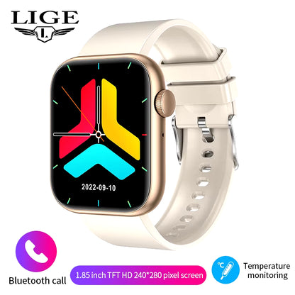 2025 Wireless Charging Smartwatch with Bluetooth Calling for Men and Women - Customizable Fitness Tracker