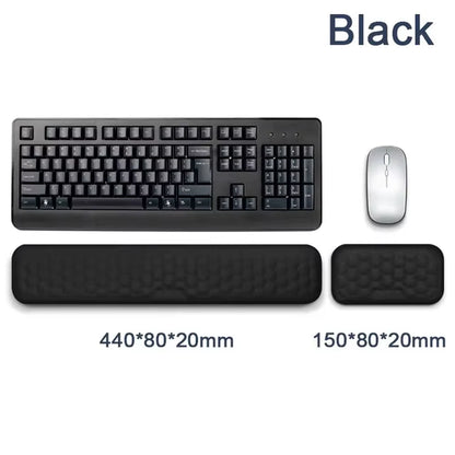 Keyboard Wrist Rest Memory Foam Keyboard Mouse Wrist Rest Ergonomic Design Wrist Pad for Computer Keyboard Laptop Wrist