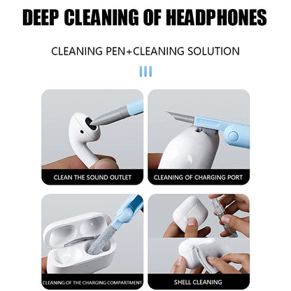 7-In-1 Cleaning Kit for Keyboard Earphone Screen Cleaner Brush, Household Cleaning Tools for Airpods Phone Keycaps Cleaning Kit