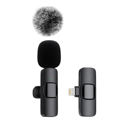 Wireless Lavalier Microphone for Audio and Video Recording - Compatible with iPhone, Android, Laptop, and Mobile Devices for Live Gaming