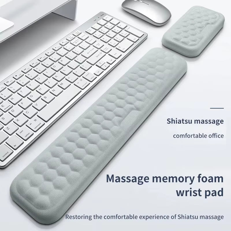 Keyboard Wrist Rest Memory Foam Keyboard Mouse Wrist Rest Ergonomic Design Wrist Pad for Computer Keyboard Laptop Wrist