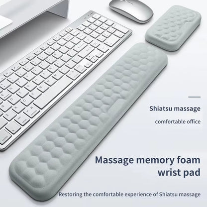 Keyboard Wrist Rest Memory Foam Keyboard Mouse Wrist Rest Ergonomic Design Wrist Pad for Computer Keyboard Laptop Wrist