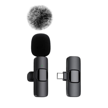 Wireless Lavalier Microphone for Audio and Video Recording - Compatible with iPhone, Android, Laptop, and Mobile Devices for Live Gaming