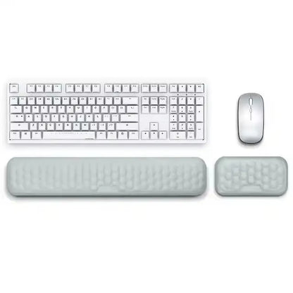 Keyboard Wrist Rest Memory Foam Keyboard Mouse Wrist Rest Ergonomic Design Wrist Pad for Computer Keyboard Laptop Wrist
