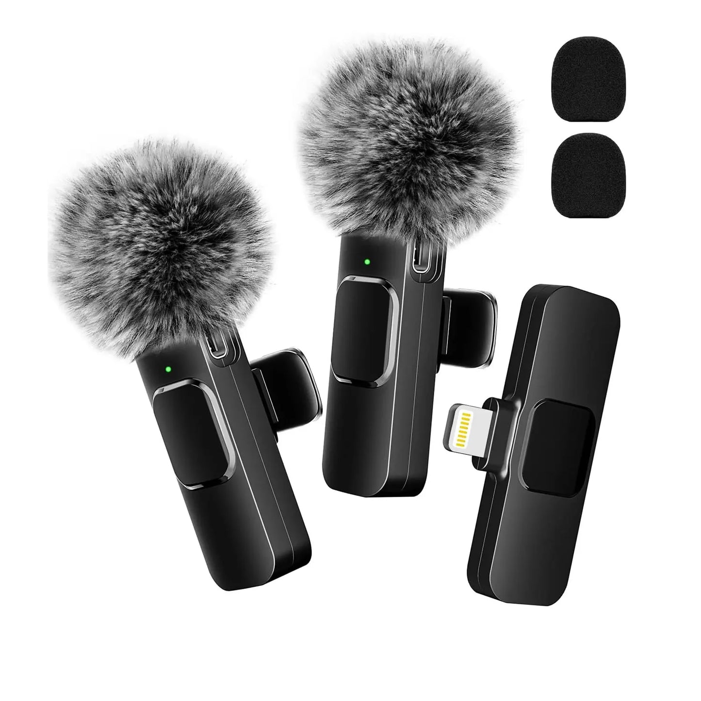 Wireless Lavalier Microphone for Audio and Video Recording - Compatible with iPhone, Android, Laptop, and Mobile Devices for Live Gaming