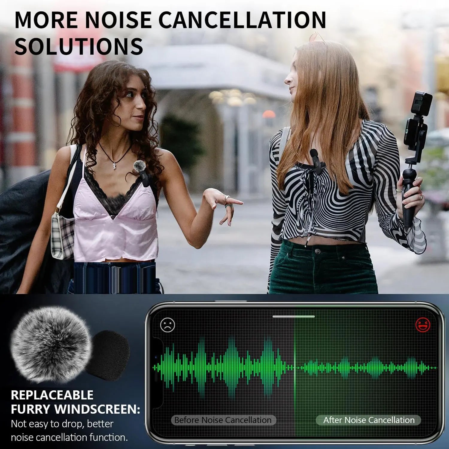 Wireless Lavalier Microphone for Audio and Video Recording - Compatible with iPhone, Android, Laptop, and Mobile Devices for Live Gaming
