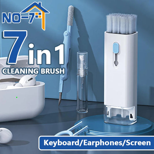 7-In-1 Cleaning Kit for Keyboard Earphone Screen Cleaner Brush, Household Cleaning Tools for Airpods Phone Keycaps Cleaning Kit