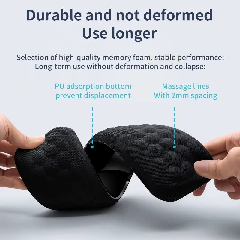 Keyboard Wrist Rest Memory Foam Keyboard Mouse Wrist Rest Ergonomic Design Wrist Pad for Computer Keyboard Laptop Wrist
