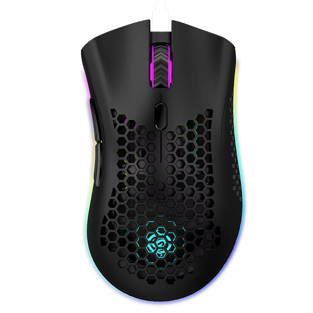 BM600 Wireless Luminescent Mouse for Desktop and Laptop - Universal, Rechargeable, Lightweight, Ergonomic Design for Gaming and E-Sports